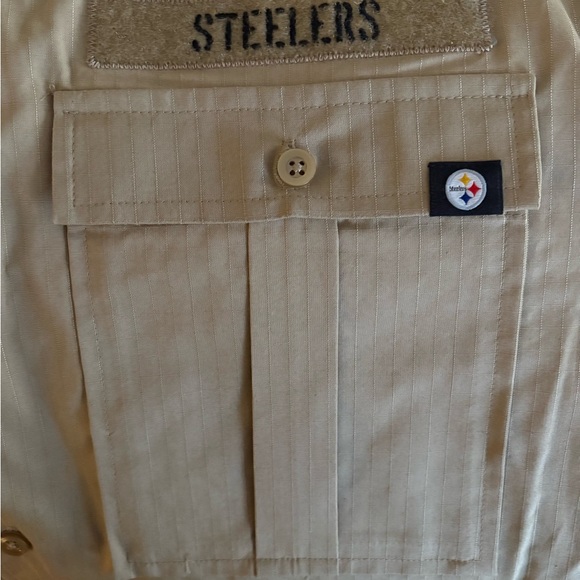 NIKE Pittsburgh Steelers button down military style - Picture 4 of 9